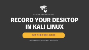 How to Record Your Desktop In Kali Linux