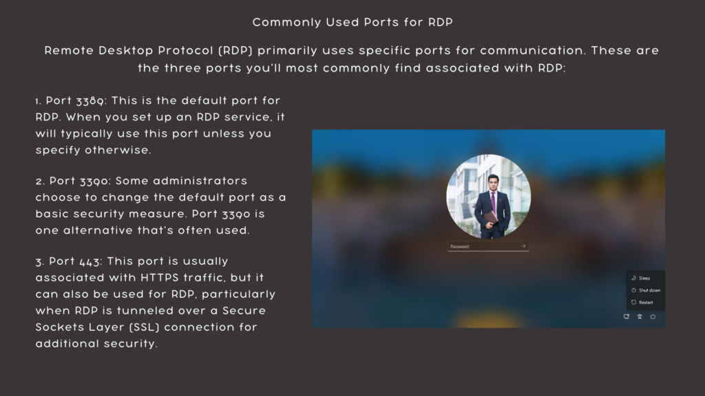Commonly Used Ports for RDP