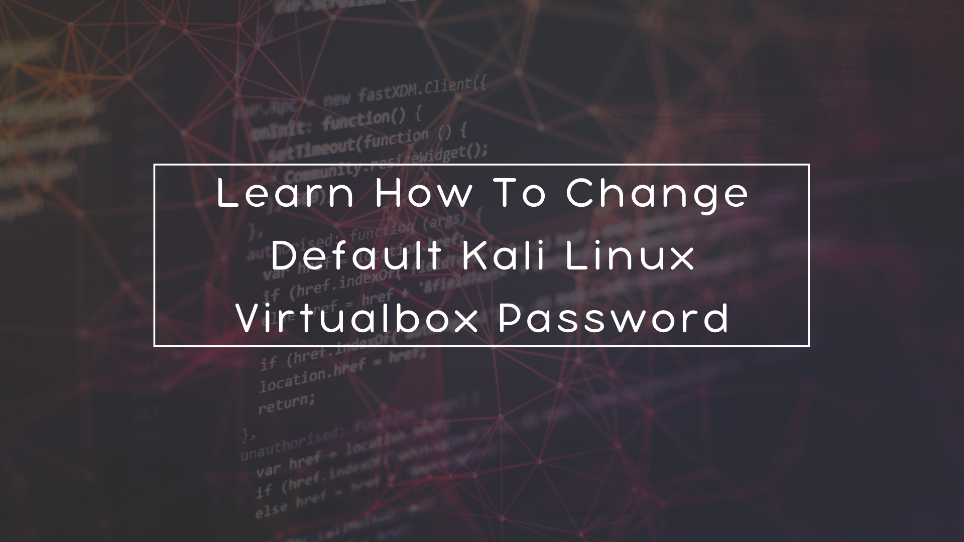 Change Default Kali Linux Virtualbox Password