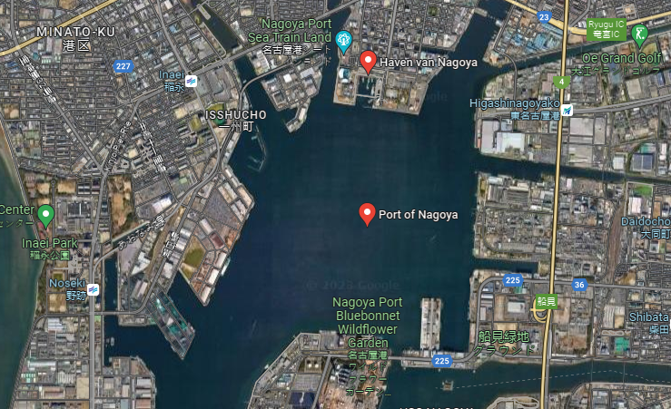 Port of Nagoya | Image by Google Maps