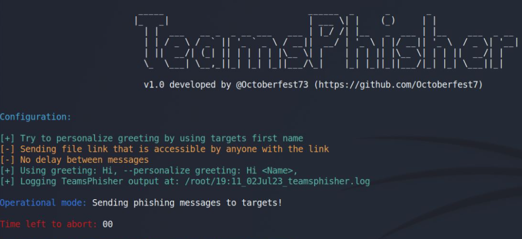 TeamsPhisher project on Github