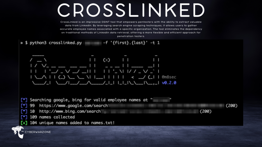 CrossLinked OSINT tool