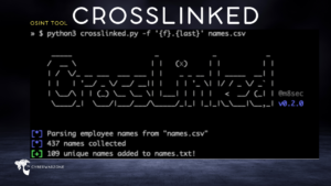 OSINT tool CrossLinked