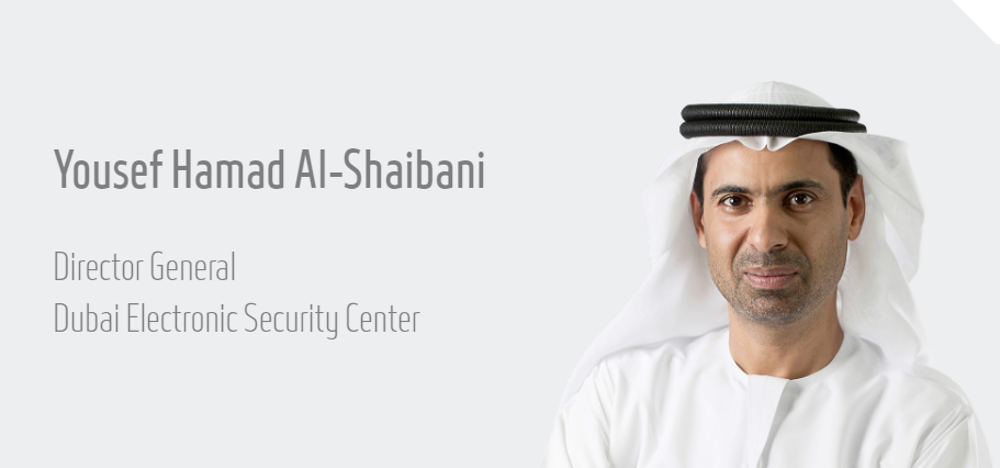 Yousef Hamad Al-Shaibani director general of Dubai Electronic Security Center