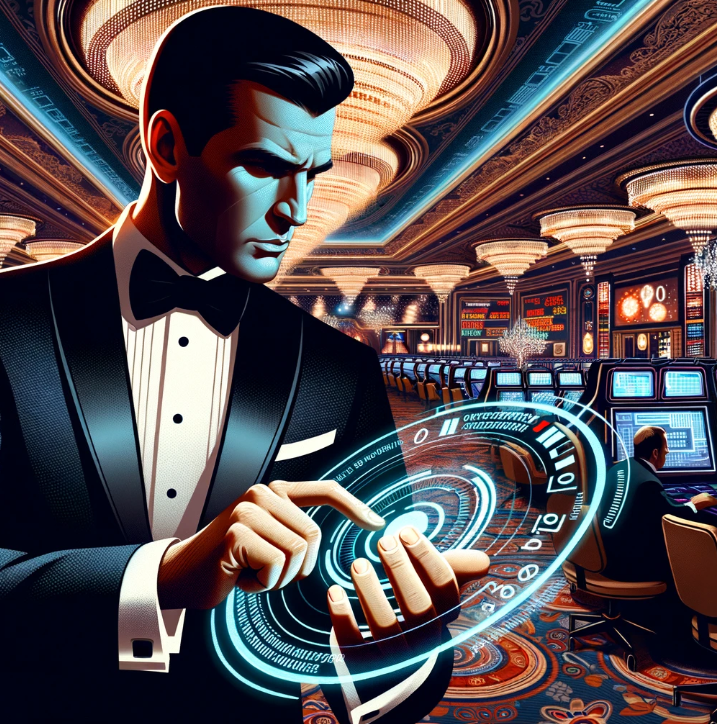 007 in a Casino that is being hacked
