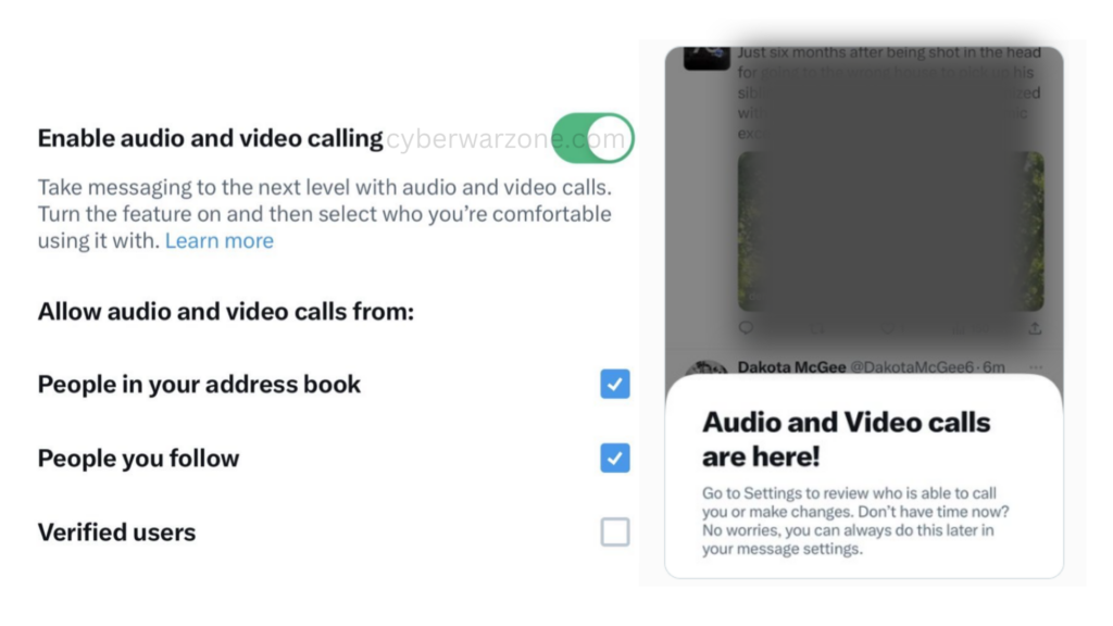 Twitter Enables Audio and Video Calling by Default